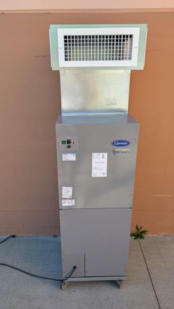 Carrier Negative Air Machine Opticlean Scrubber Filter Works Well w Distributor Hood 