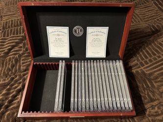 Bradford Exchange: 16 Colorized U.S. $2.- Bills, Commemorative, 2 are Silver