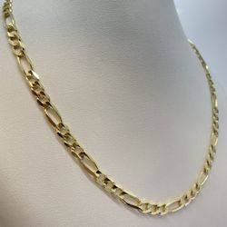 Gold Chain Figaro 14K New *TAX INCLUDED 