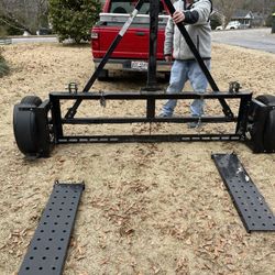  New Car Dolly With Emergency Brakes Only Has 7.000 Miles On It .