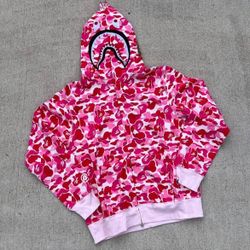 Pink Bape Zip Up