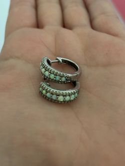 Opal earrings