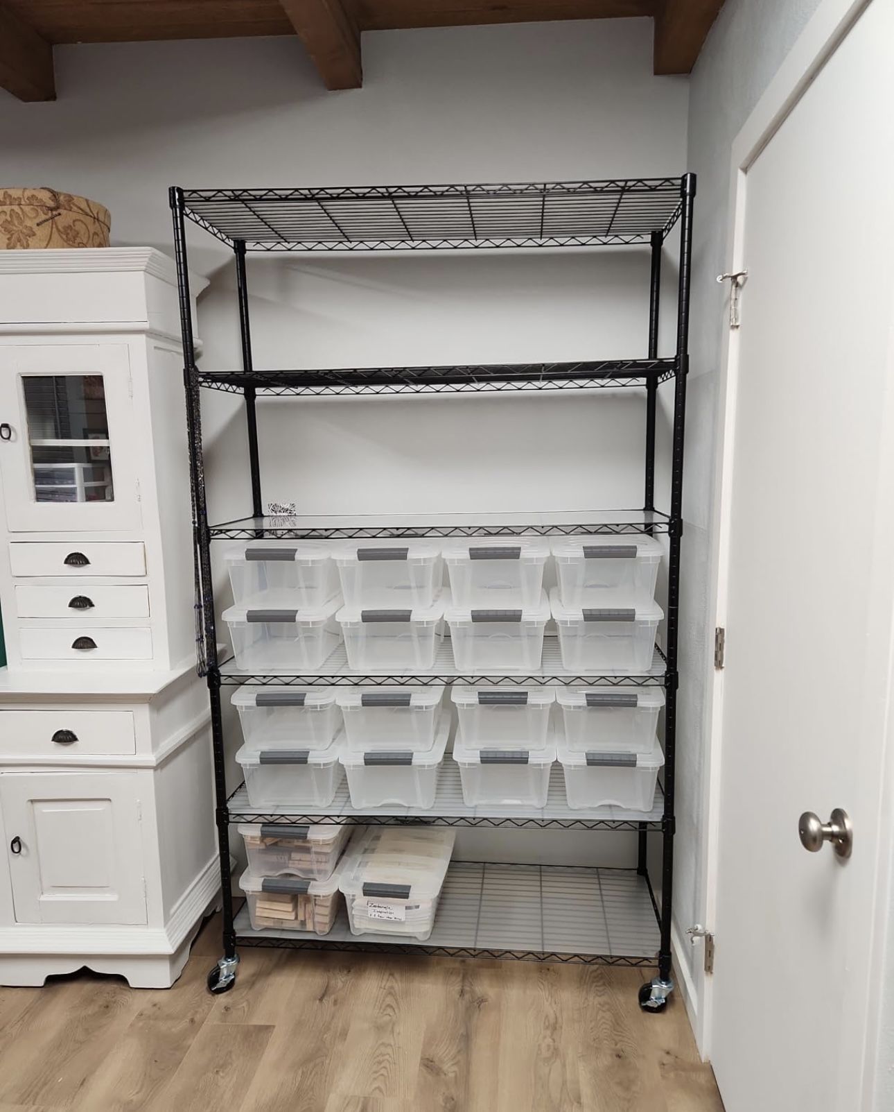 18x48x82 Inch Wire Shelving Unit 6 Tier Heavy Duty Layer Rack Storage Metal Shelf Garage Organizer