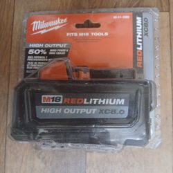 Milwaukee M18 HIGH OUTPUT LITHIUM XC8.0 Battery Still In Package