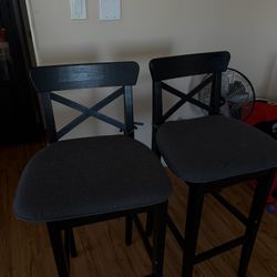 Set Of 2 Barstool Chairs 