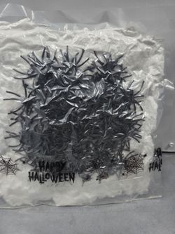 Halloween Plastic Spider Bulk Pack