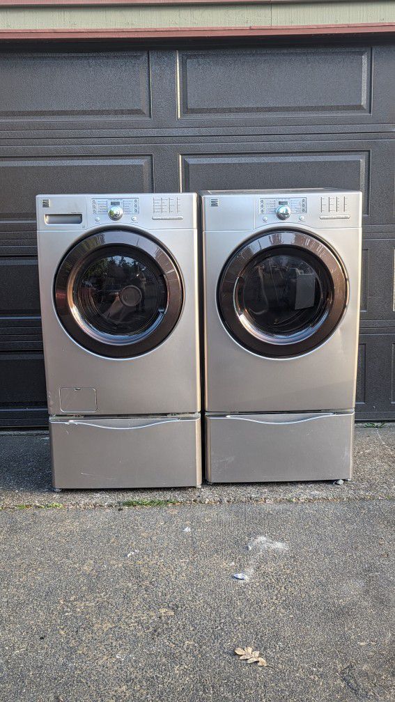 KENMORE Washer And Electric Dryer. Works Perfect And Well Cleaned. Can Be Tested Before Pick Up. 30 Days Warranty.