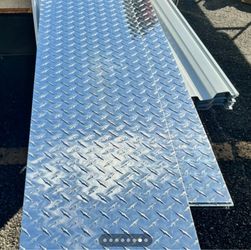 Aluminum Diamond Plate Sheet Panel. 1 ft by 10