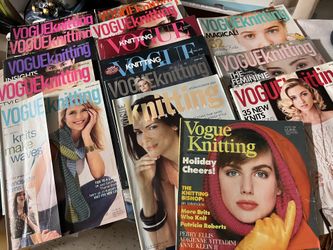 Vogue Kniting Magazines From Early Year 2000 And End Of The 90’s.
