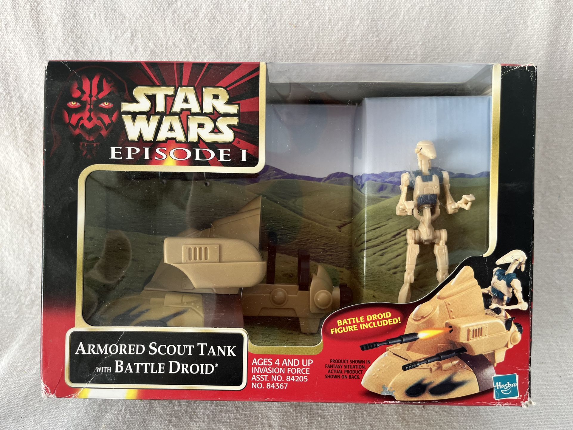 Star Wars Episode 1 TPM Vehicle: Armored Scout Tank with Battle Droid (1998)