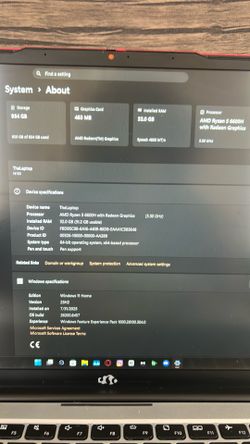 Laptop 1TB SSD 32GB DDR4 Ram with 100HZ Monitor and charger
