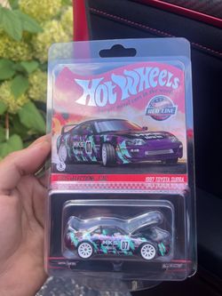 Hot Wheels RLC Black 1997 Toyota Supra HKS