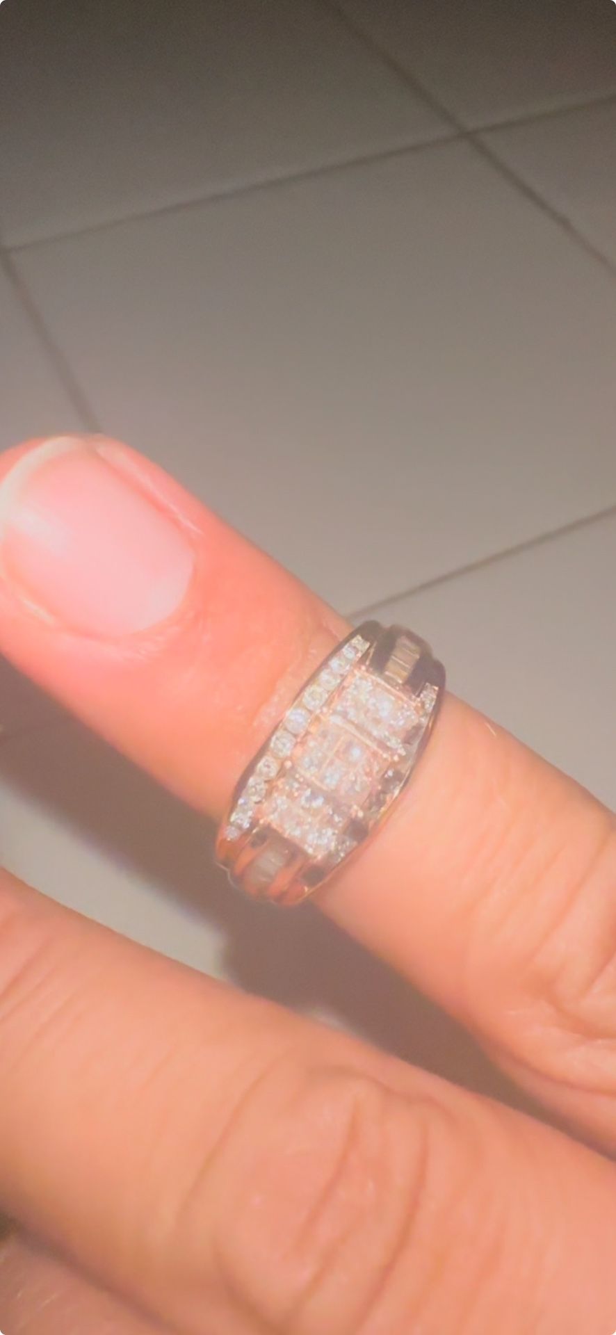 10k Rose Gold Princess Cut Diamond 👸💍