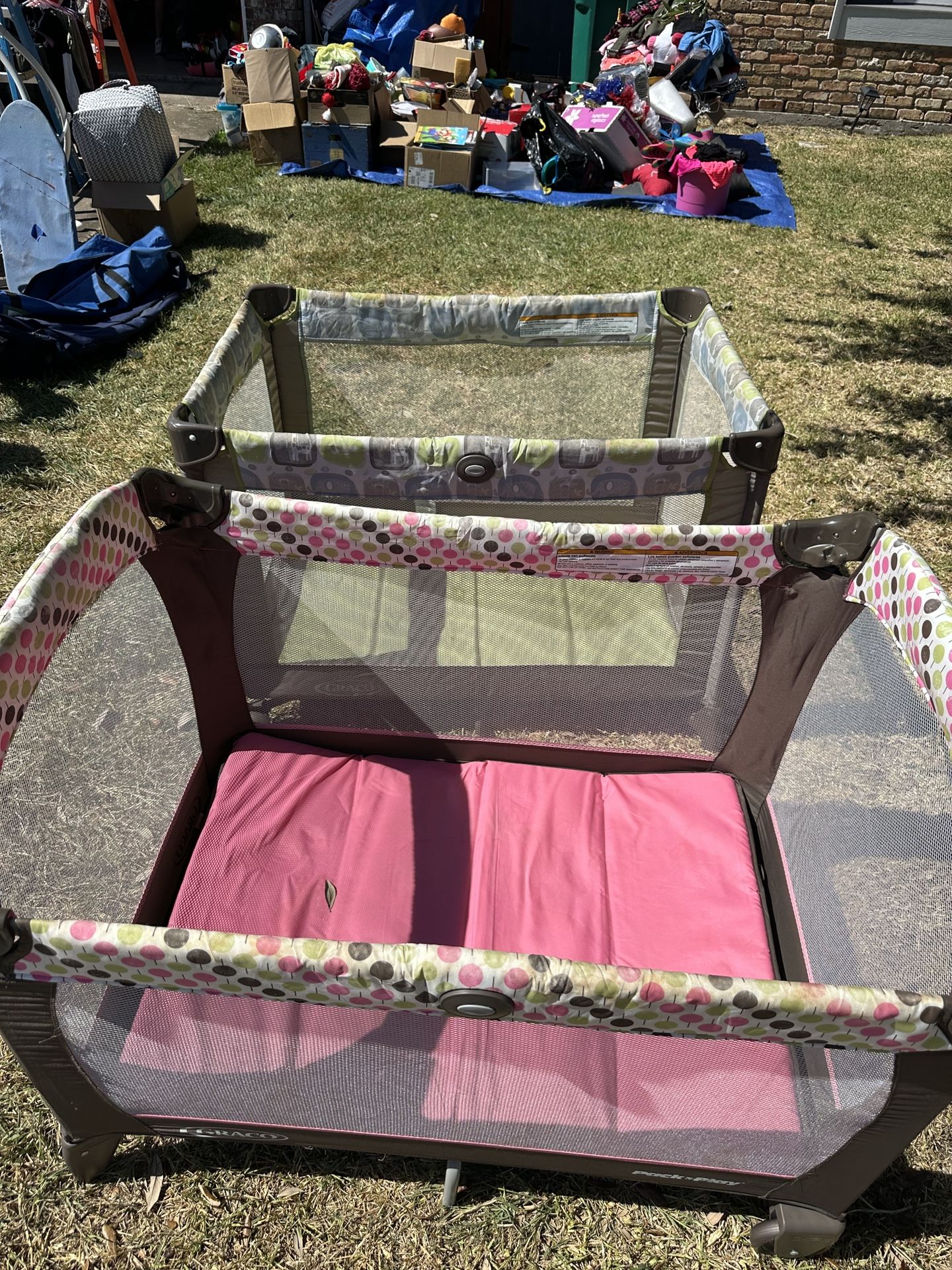 Two Playpens. Needs A Really Good Cleaning! $8 Each