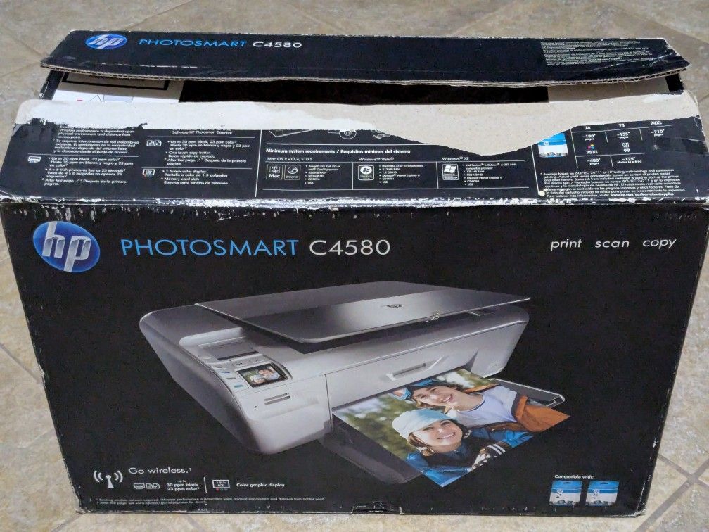 HP Photosmart C4580 All-In-One Inkjet Printer