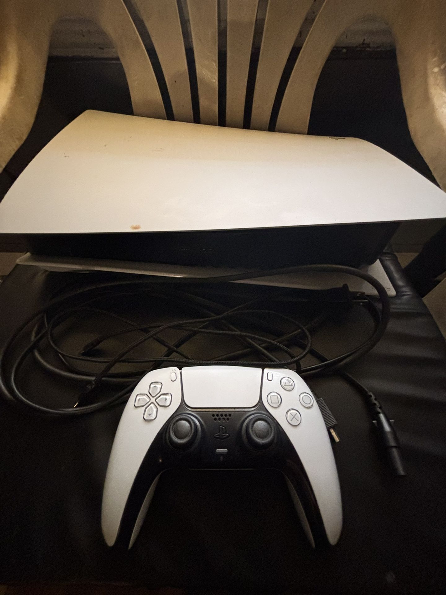 Sony PlayStation 5 (Disc Edition) w External Cooling Fan & Games (Recently Professionally Cleaned)