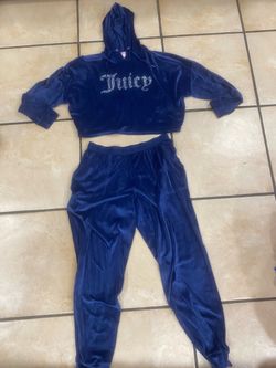 Juicy Couture Navy Velour Tracksuit Set