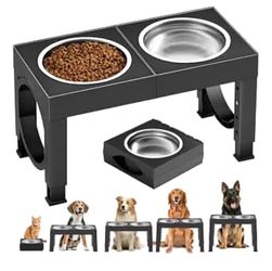 XIAZ Elevated Dog Bowls Large Breed Raised Dogs Bowl Stand