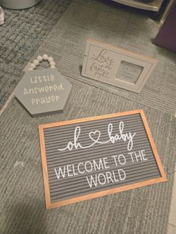 Baby nursery decor frames