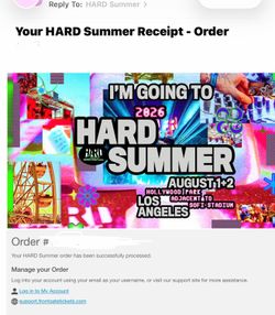 hard summer ticket