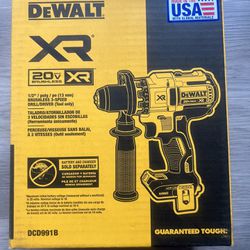 DEWALT 20V MAX XR Cordless Brushless 3-Speed 1/2 in. Drill/Driver (Tool Only