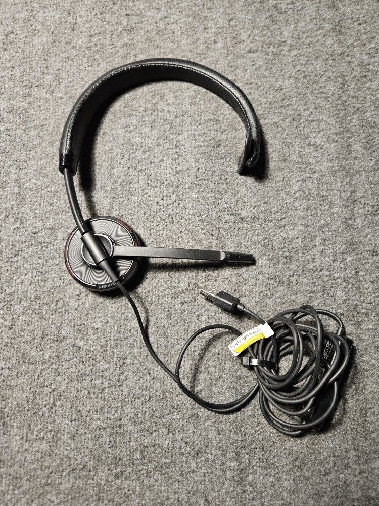 Plantronics Blackwire 510 USB Headset, On-Ear Mono Headset, Wired