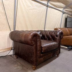 Leather Chesterfield Chair Delivery Available