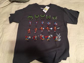 Boys Marvel Character Shirt Size Medium (10/12)