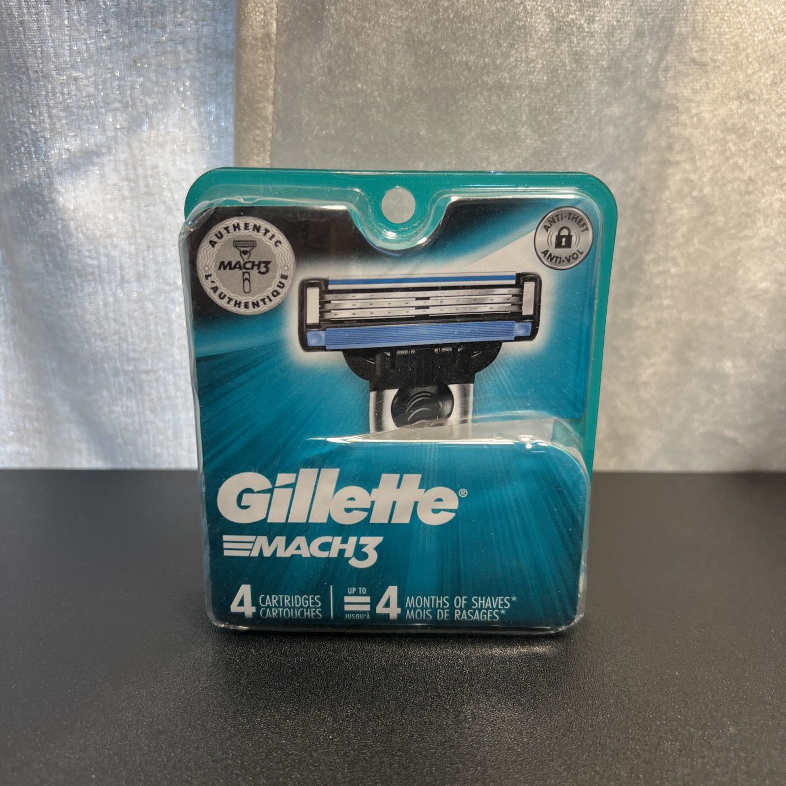 Gillette Mach3 Men's Razor Blade Refill Cartridges - 4 Count, Brand New