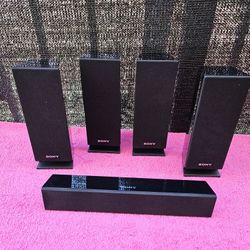 Sony SS-TSB101 Surround Sound System 5 Speakers Set - Black