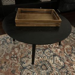 Black coffee table 