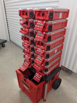 🔥 BRAND NEW MILWAUKEE PACKOUT ROLLING TOOL BOX & COMPACT ORGANIZERS 🧰 (ASK FOR PRICE)