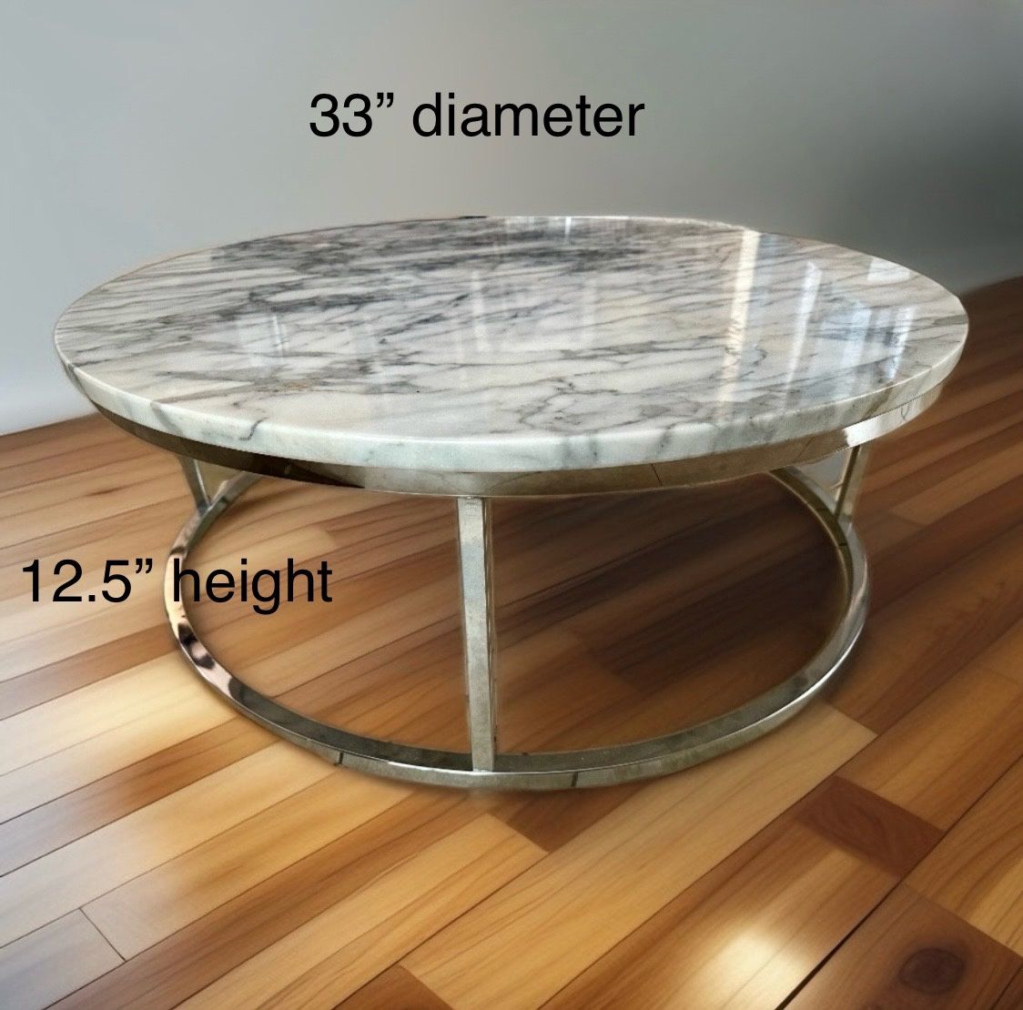 33” Marble Coffee Table 