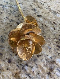Beautiful Long Stem Rose 🌹 Gold Plated