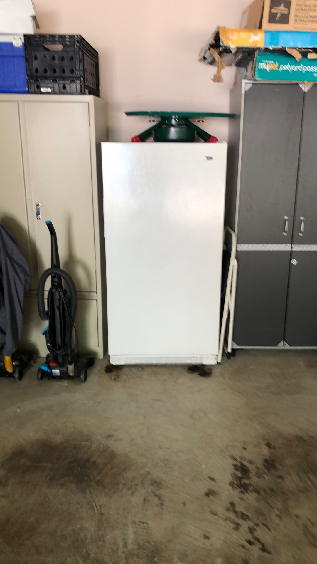 White Amana Upright Freezer