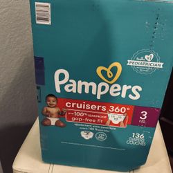 Pampers Size 3 Disposable Diapers 136 Ct