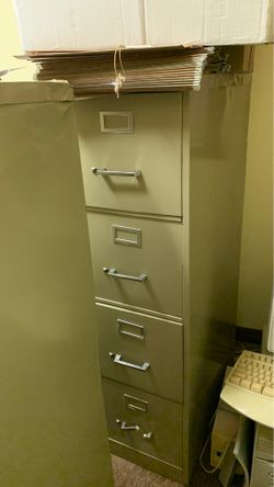 Tall four drawer file cabinet - Scratch and dent sale