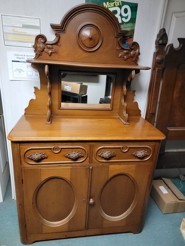 1880s Bedroom Hutch/ Side Bar.