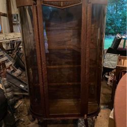 Wood Curio Cabinet  