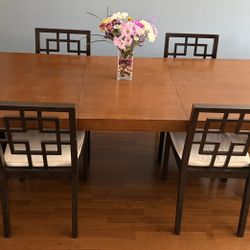 West Elm Parsons Dining Set - Table & 6 Chairs