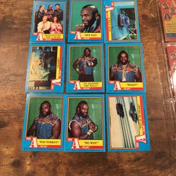 1983 Topps The A-Team Set Of 66 Cards with 12 Sticker Inserts