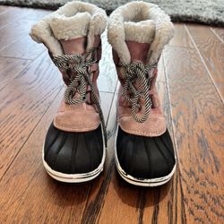 Girls Cat & Jack Snow Boots Size 1