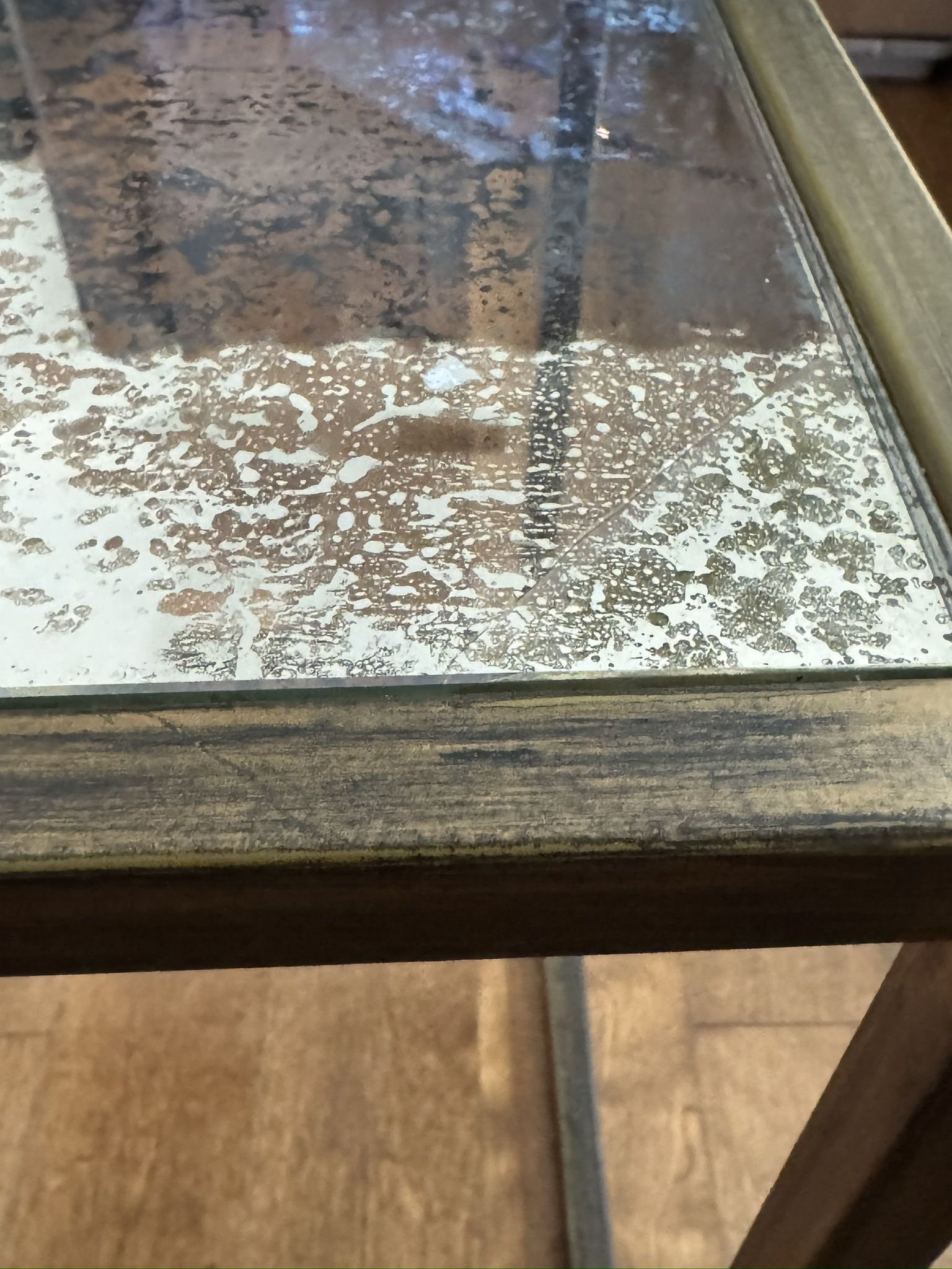 Vintage Glass Accent Tables (2)
