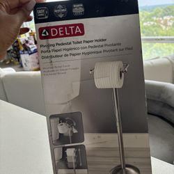 Delta Pivoting Pedestal Toilet Paper Holder,