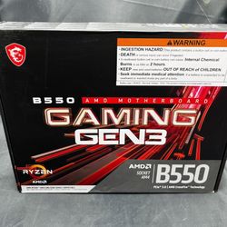 MSI B550 GAMING GEN3 Motherboard ATX Socket AM4 AMD B550 Chipset USB 7B86-050R