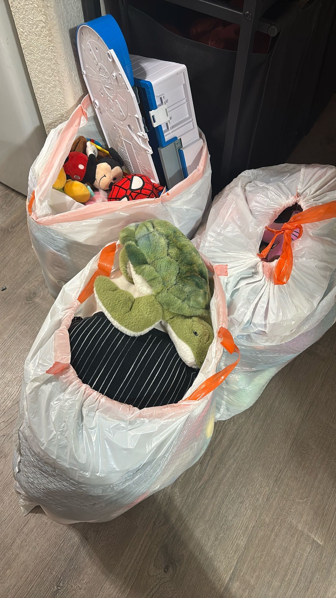 3 Full Bags Of Plush And Toys