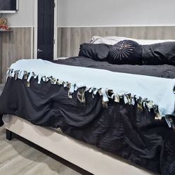 White Queen Bed frame 