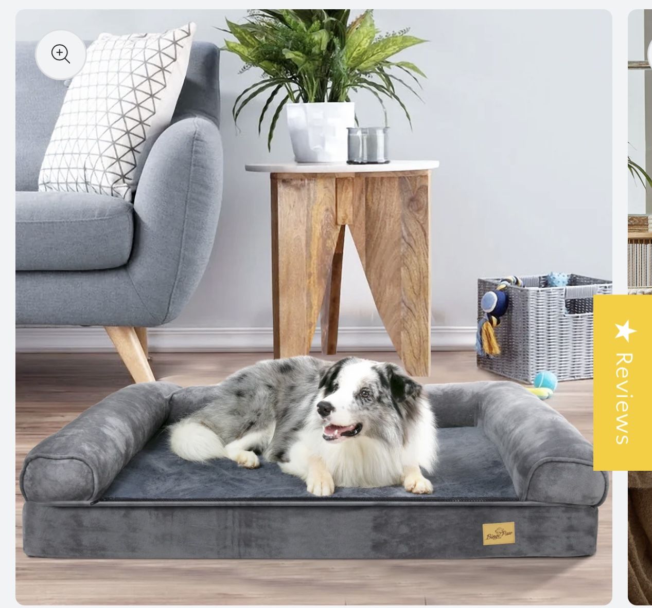 39.3”x 29.5”Large Orthopedic Sofa Dog Bed Pet Couch with Washable Cover