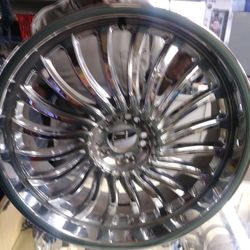 22 x 8 chrome rims no center caps