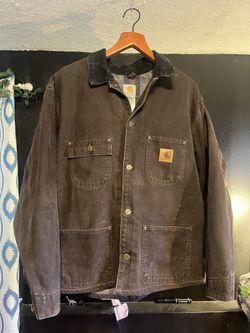 Vintage Carhartt Button Up Brown Jacket